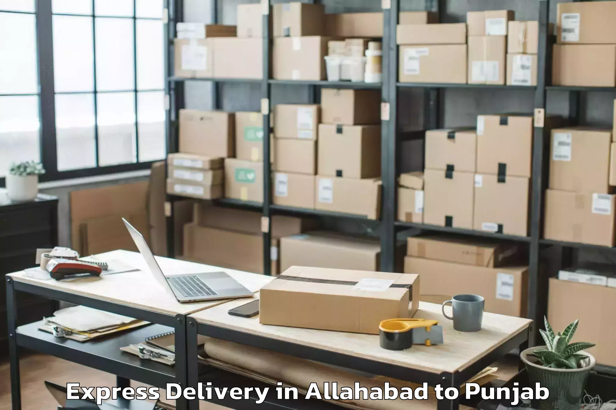 Top Allahabad to Talwandi Bhai Express Delivery Available